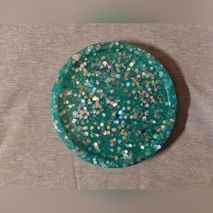 Green and Silver Coaster